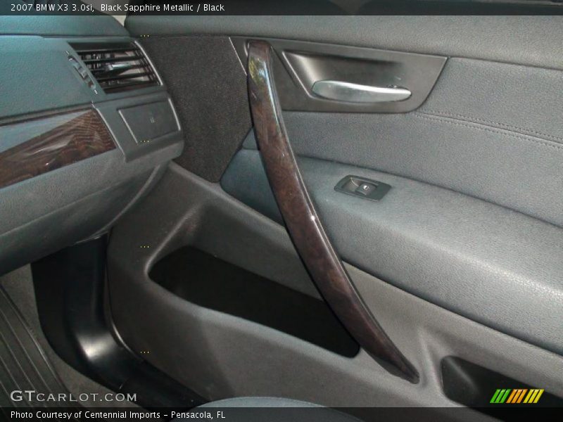 Black Sapphire Metallic / Black 2007 BMW X3 3.0si