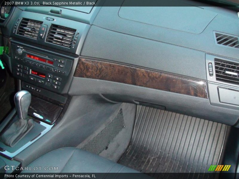 Black Sapphire Metallic / Black 2007 BMW X3 3.0si