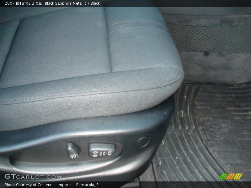 Black Sapphire Metallic / Black 2007 BMW X3 3.0si