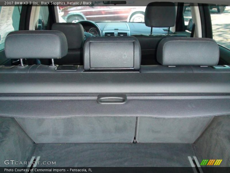 Black Sapphire Metallic / Black 2007 BMW X3 3.0si