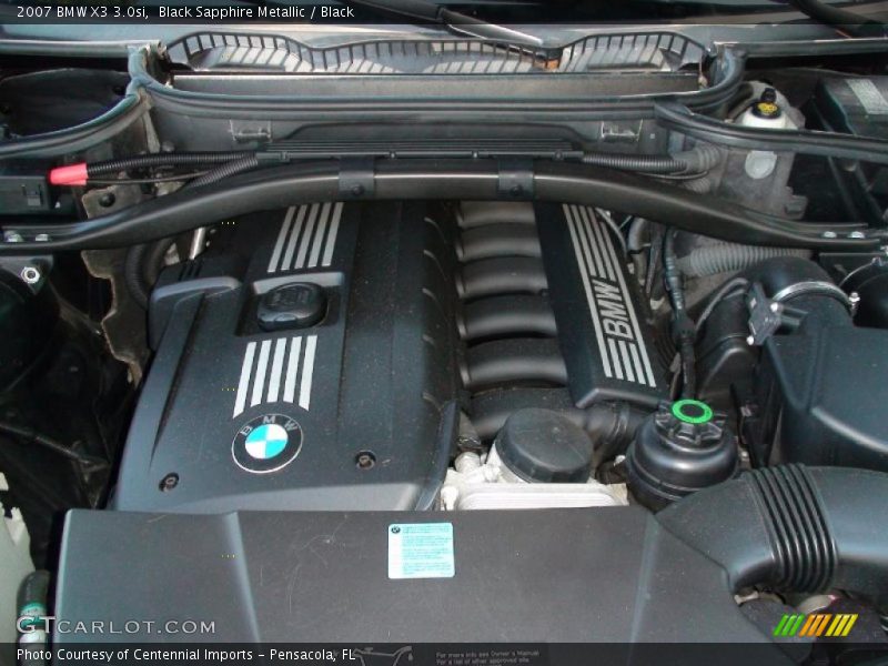 Black Sapphire Metallic / Black 2007 BMW X3 3.0si