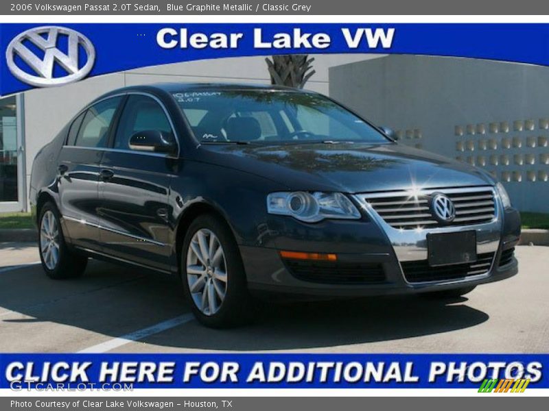 Blue Graphite Metallic / Classic Grey 2006 Volkswagen Passat 2.0T Sedan