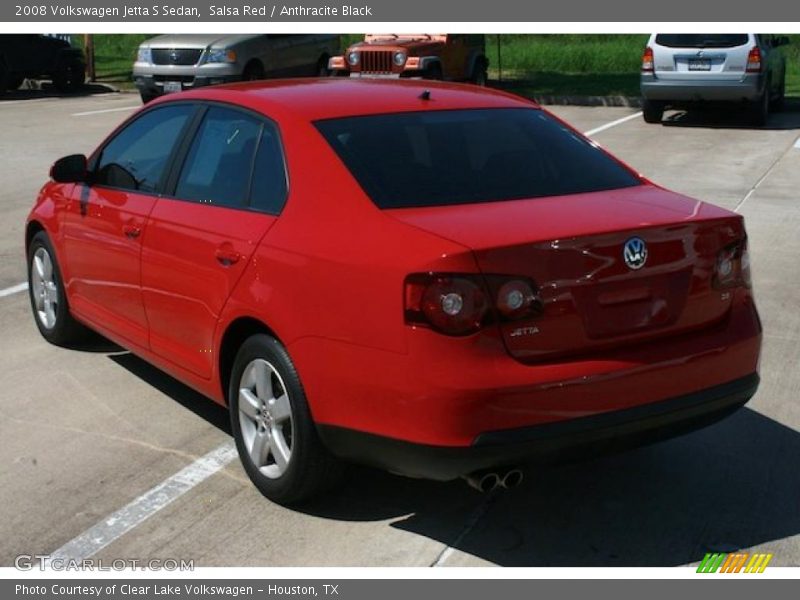 Salsa Red / Anthracite Black 2008 Volkswagen Jetta S Sedan