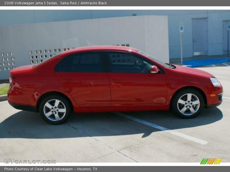 Salsa Red / Anthracite Black 2008 Volkswagen Jetta S Sedan