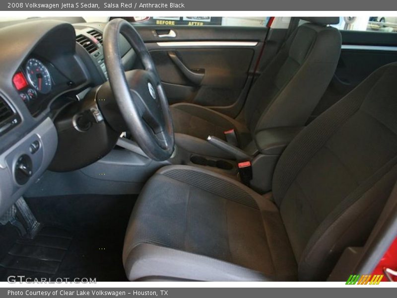 Salsa Red / Anthracite Black 2008 Volkswagen Jetta S Sedan