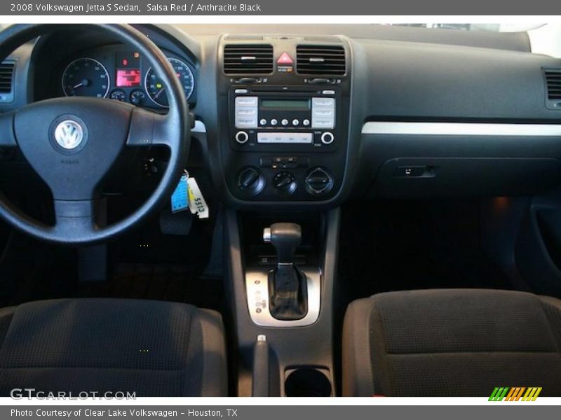 Salsa Red / Anthracite Black 2008 Volkswagen Jetta S Sedan
