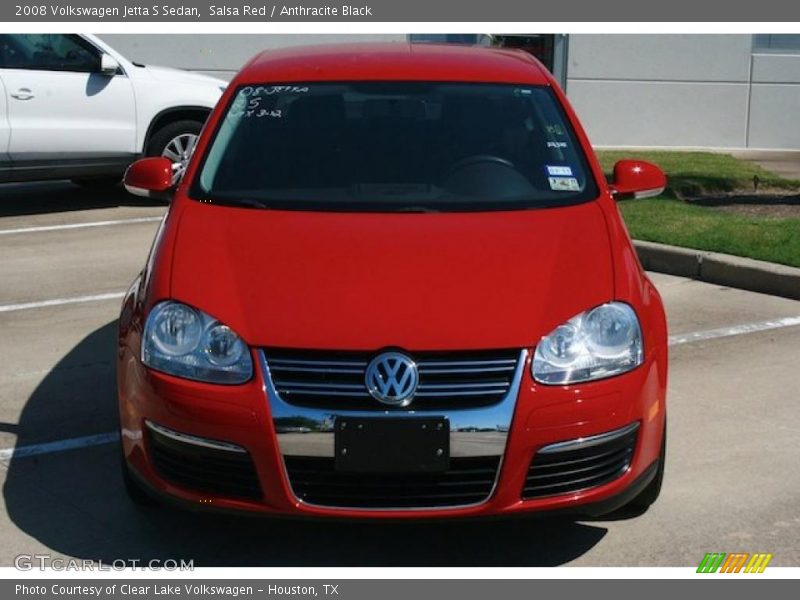 Salsa Red / Anthracite Black 2008 Volkswagen Jetta S Sedan