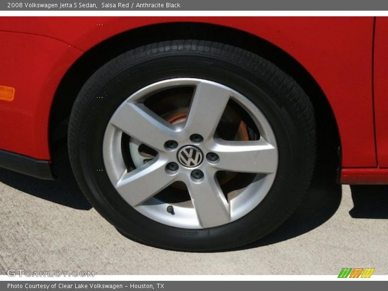 Salsa Red / Anthracite Black 2008 Volkswagen Jetta S Sedan