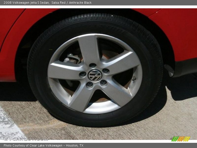Salsa Red / Anthracite Black 2008 Volkswagen Jetta S Sedan
