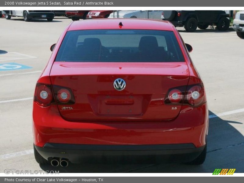 Salsa Red / Anthracite Black 2008 Volkswagen Jetta S Sedan