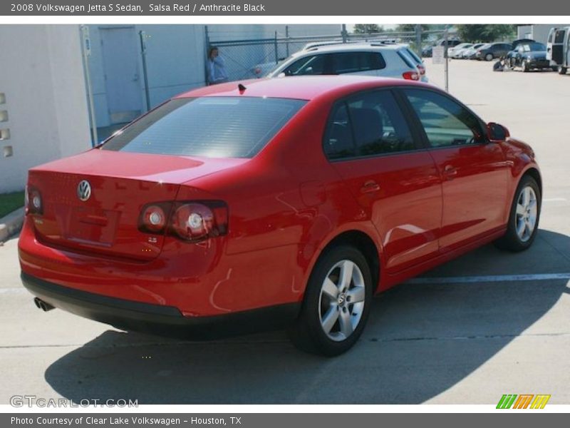 Salsa Red / Anthracite Black 2008 Volkswagen Jetta S Sedan