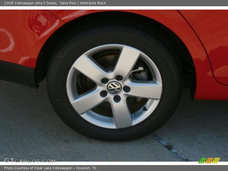 Salsa Red / Anthracite Black 2008 Volkswagen Jetta S Sedan