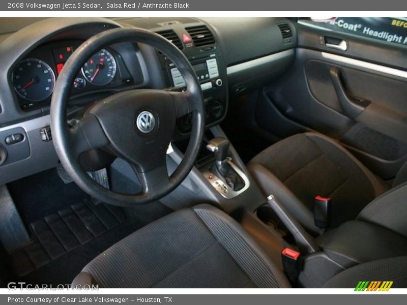 Salsa Red / Anthracite Black 2008 Volkswagen Jetta S Sedan