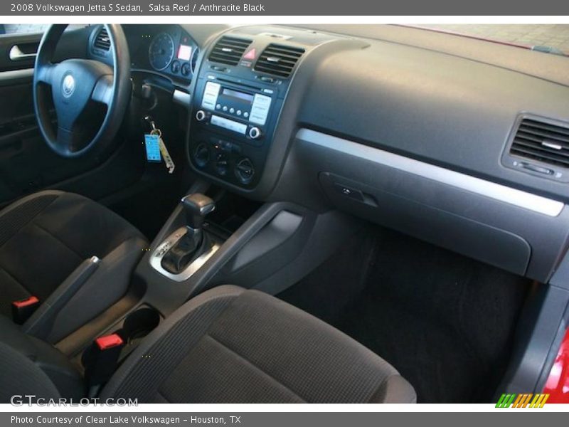Salsa Red / Anthracite Black 2008 Volkswagen Jetta S Sedan