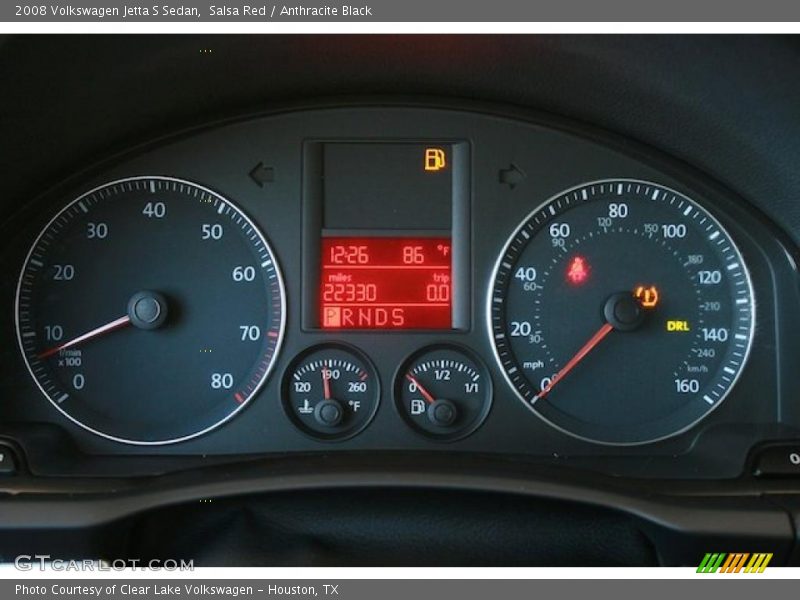 Salsa Red / Anthracite Black 2008 Volkswagen Jetta S Sedan