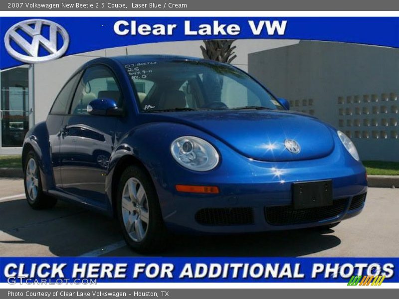 Laser Blue / Cream 2007 Volkswagen New Beetle 2.5 Coupe