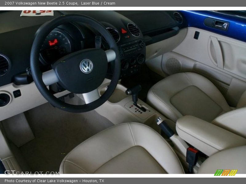 Laser Blue / Cream 2007 Volkswagen New Beetle 2.5 Coupe