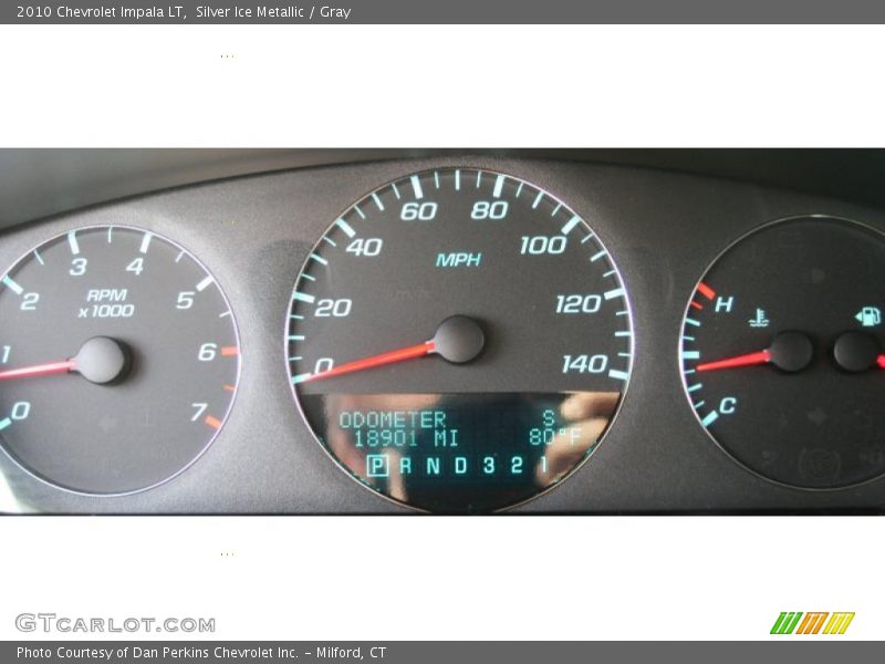 Silver Ice Metallic / Gray 2010 Chevrolet Impala LT