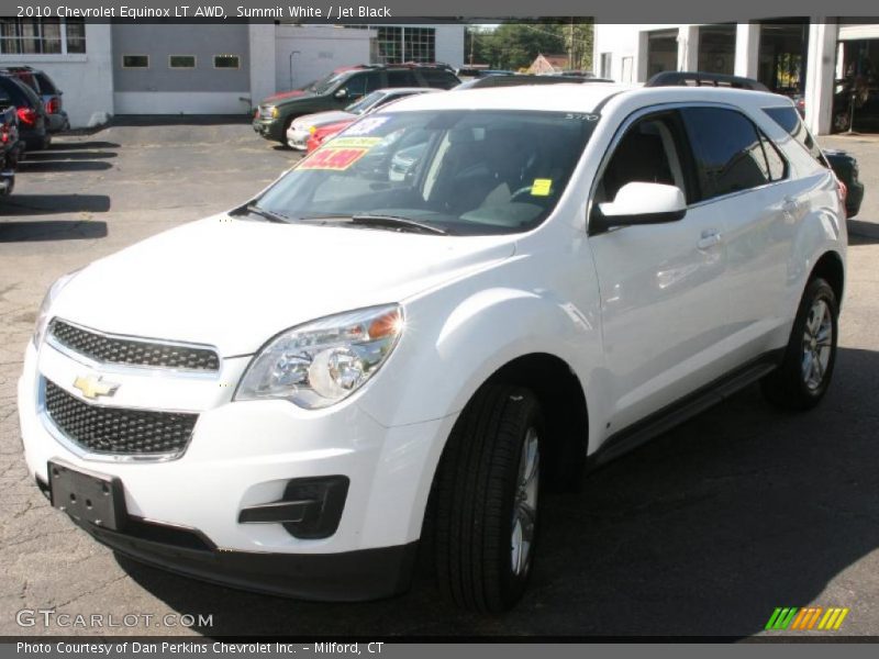 Summit White / Jet Black 2010 Chevrolet Equinox LT AWD