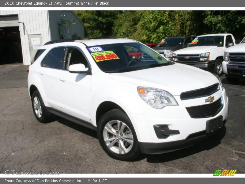 Summit White / Jet Black 2010 Chevrolet Equinox LT AWD