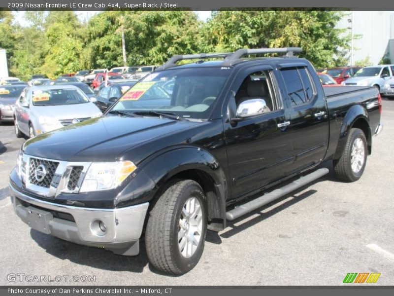 Super Black / Steel 2009 Nissan Frontier LE Crew Cab 4x4