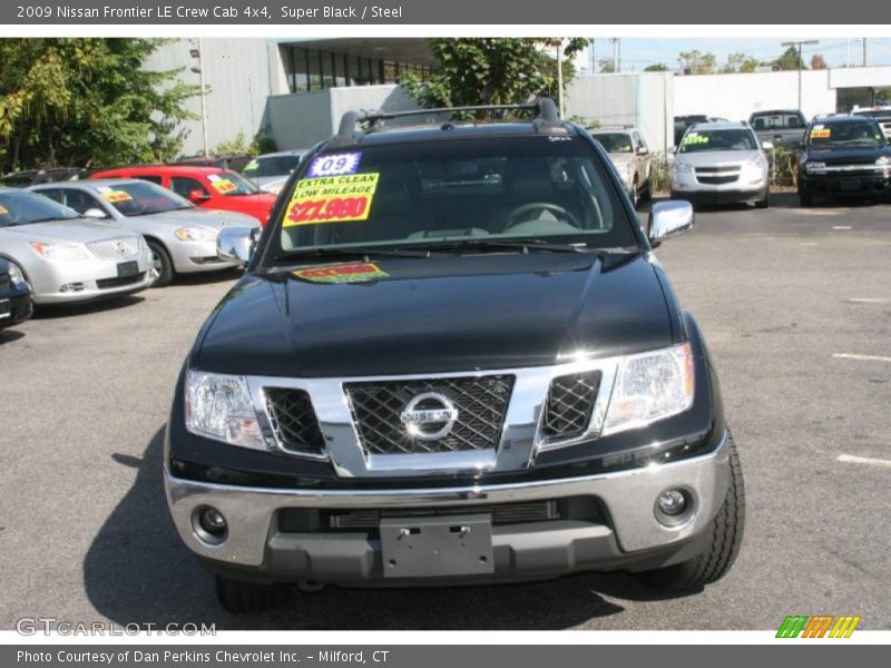 Super Black / Steel 2009 Nissan Frontier LE Crew Cab 4x4