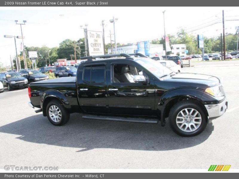 Super Black / Steel 2009 Nissan Frontier LE Crew Cab 4x4