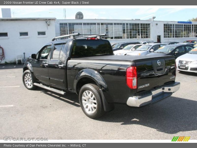 Super Black / Steel 2009 Nissan Frontier LE Crew Cab 4x4