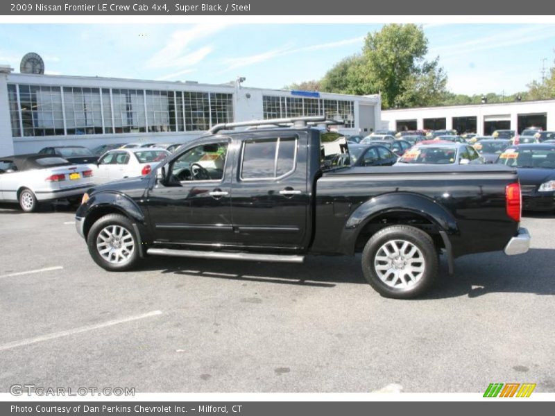Super Black / Steel 2009 Nissan Frontier LE Crew Cab 4x4