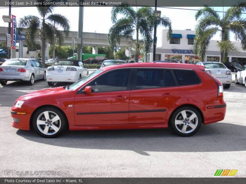 Laser Red / Parchment 2006 Saab 9-3 Aero SportCombi Wagon