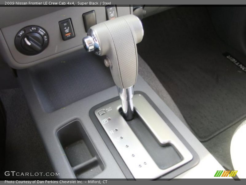 Super Black / Steel 2009 Nissan Frontier LE Crew Cab 4x4