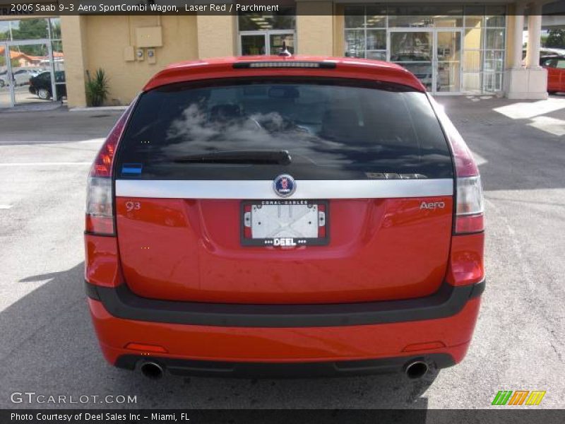 Laser Red / Parchment 2006 Saab 9-3 Aero SportCombi Wagon