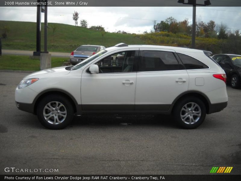 Stone White / Gray 2008 Hyundai Veracruz SE