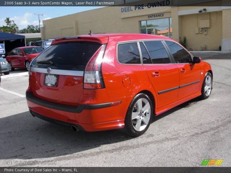 Laser Red / Parchment 2006 Saab 9-3 Aero SportCombi Wagon