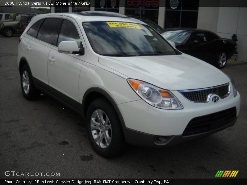 Stone White / Gray 2008 Hyundai Veracruz SE