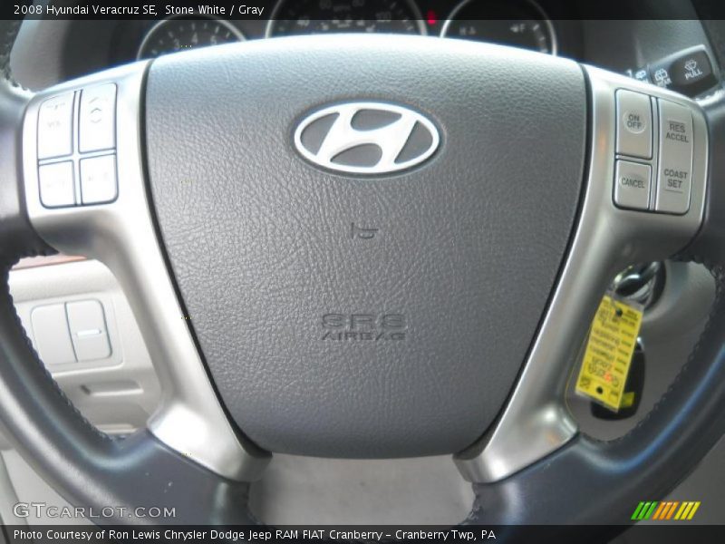 Stone White / Gray 2008 Hyundai Veracruz SE