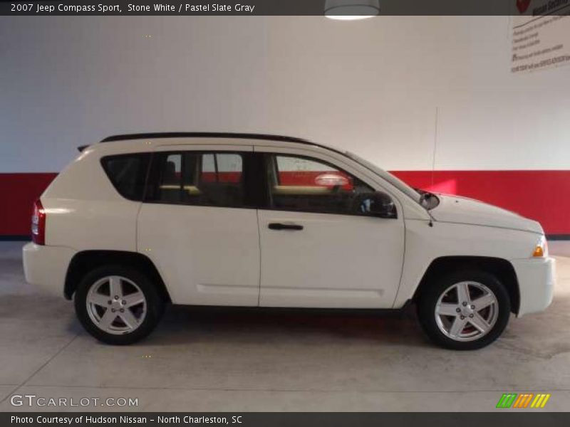 Stone White / Pastel Slate Gray 2007 Jeep Compass Sport