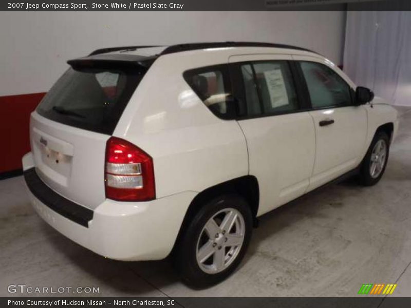 Stone White / Pastel Slate Gray 2007 Jeep Compass Sport