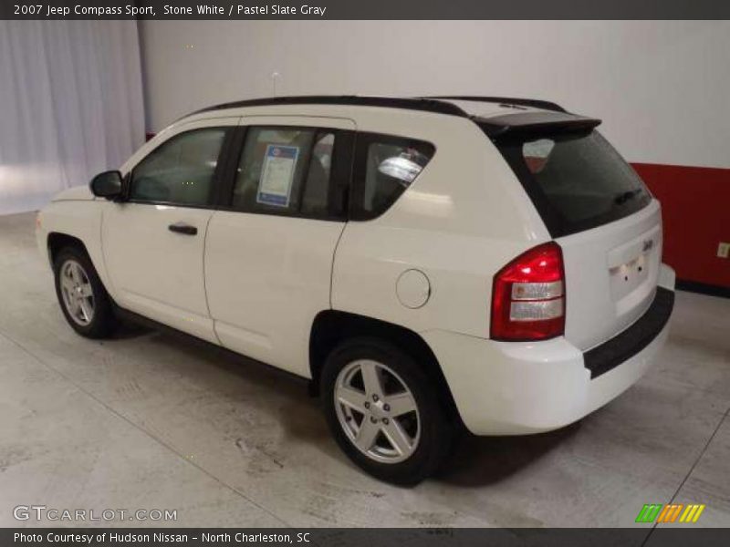 Stone White / Pastel Slate Gray 2007 Jeep Compass Sport