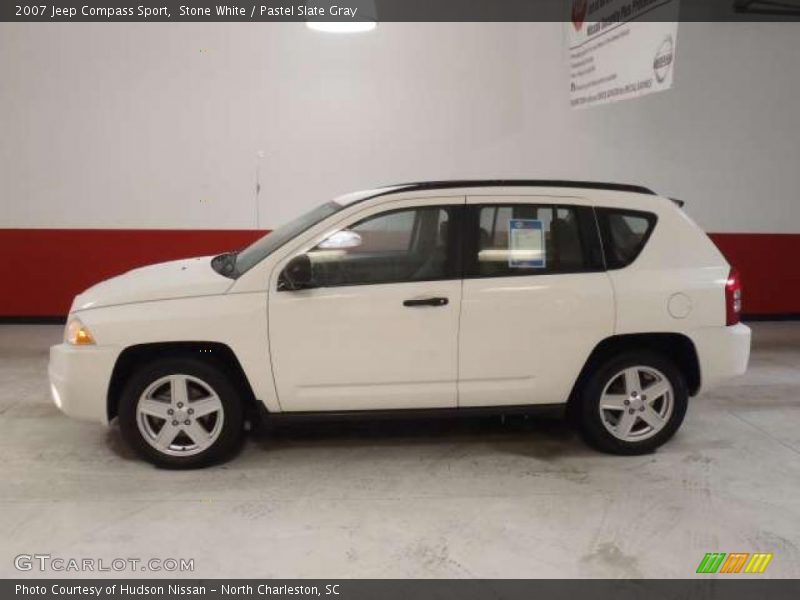 Stone White / Pastel Slate Gray 2007 Jeep Compass Sport