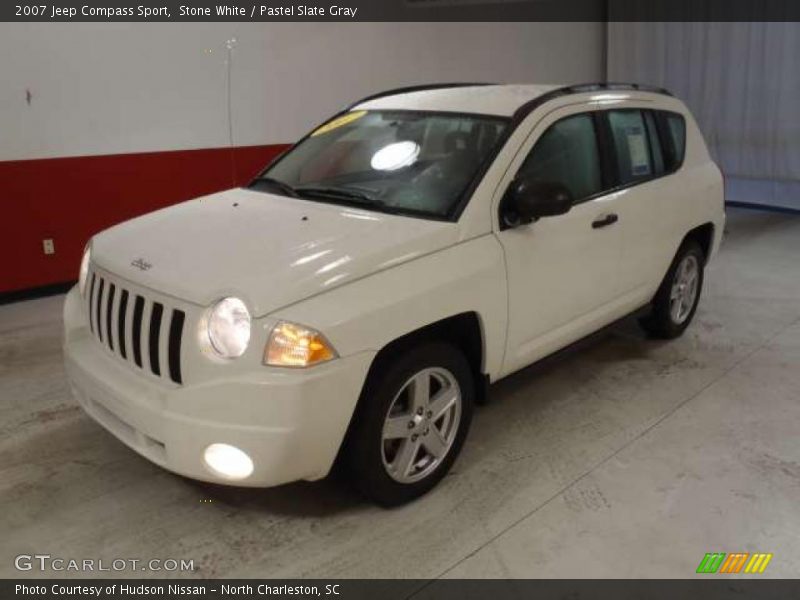 Stone White / Pastel Slate Gray 2007 Jeep Compass Sport
