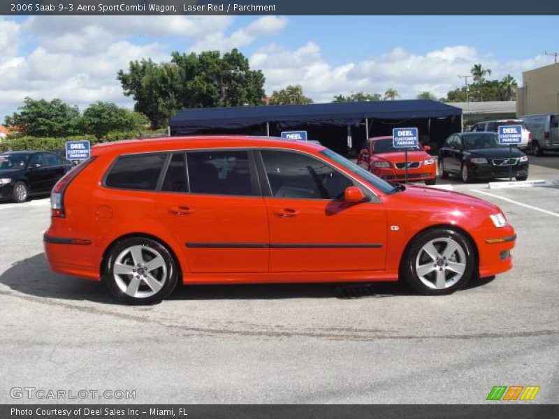 Laser Red / Parchment 2006 Saab 9-3 Aero SportCombi Wagon