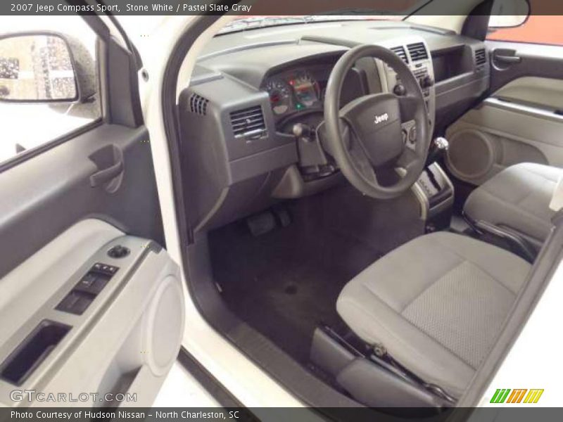 Stone White / Pastel Slate Gray 2007 Jeep Compass Sport