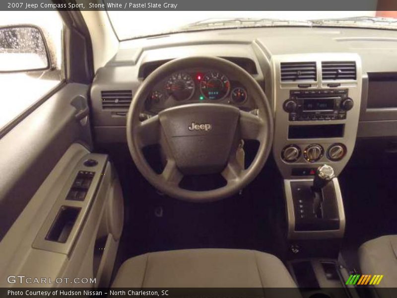 Stone White / Pastel Slate Gray 2007 Jeep Compass Sport