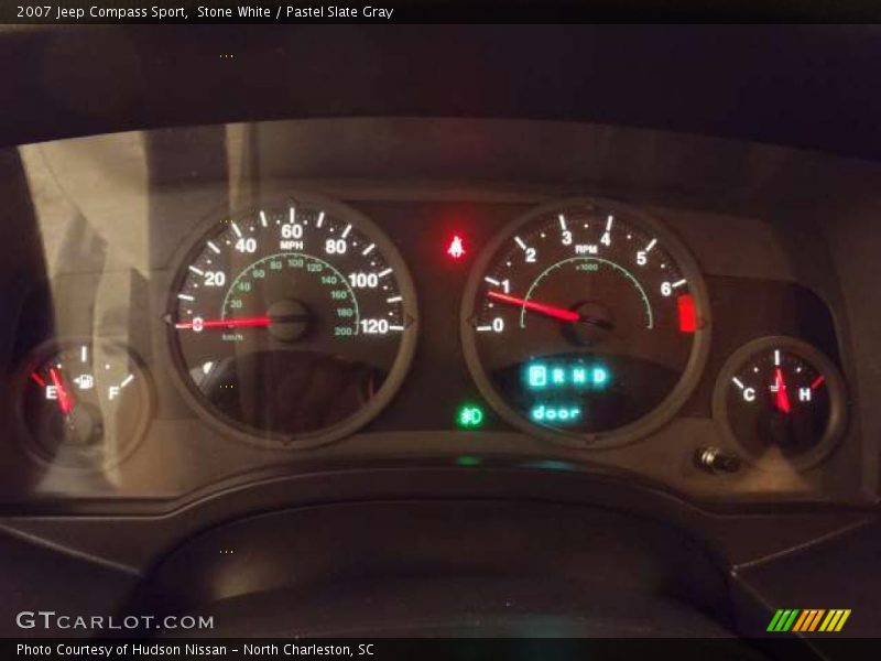 Stone White / Pastel Slate Gray 2007 Jeep Compass Sport