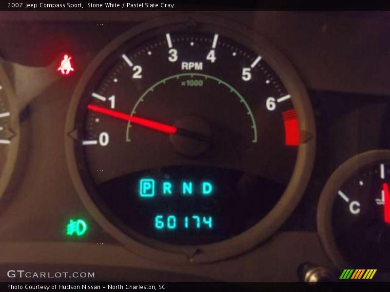 Stone White / Pastel Slate Gray 2007 Jeep Compass Sport