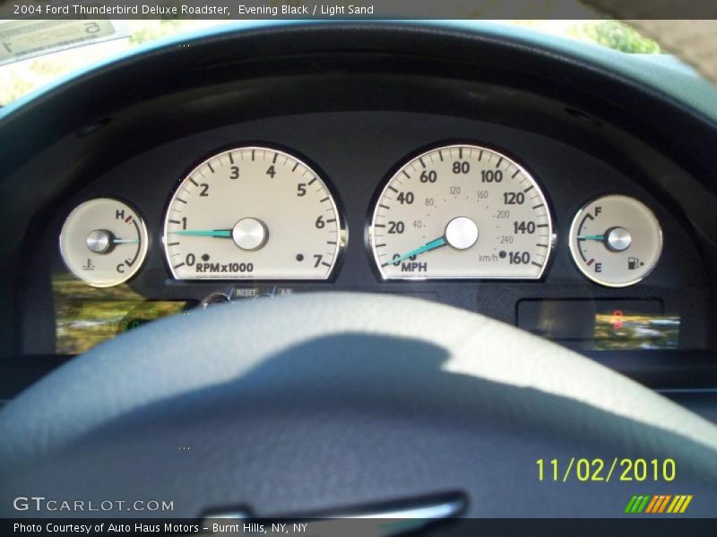 Evening Black / Light Sand 2004 Ford Thunderbird Deluxe Roadster