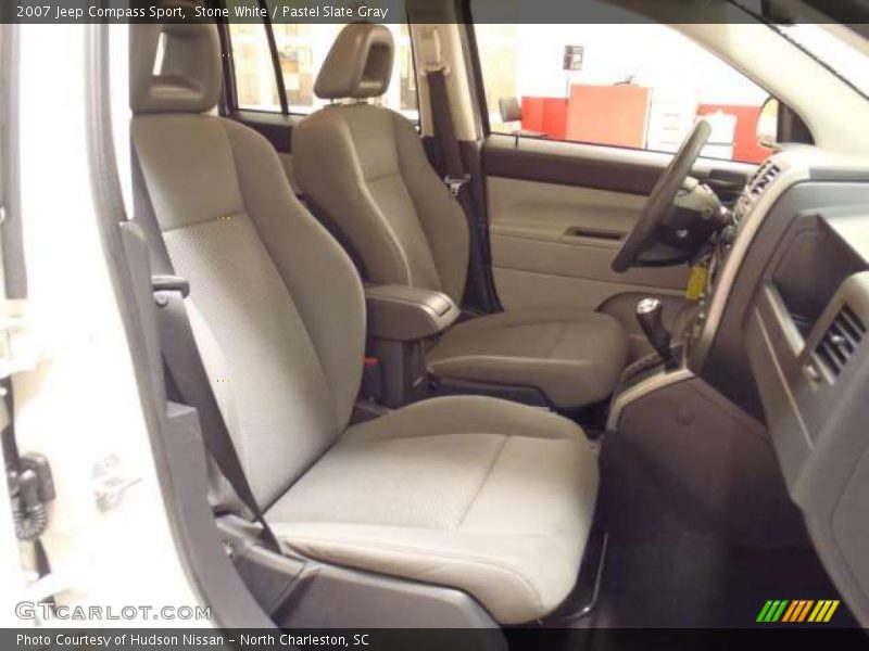 Stone White / Pastel Slate Gray 2007 Jeep Compass Sport