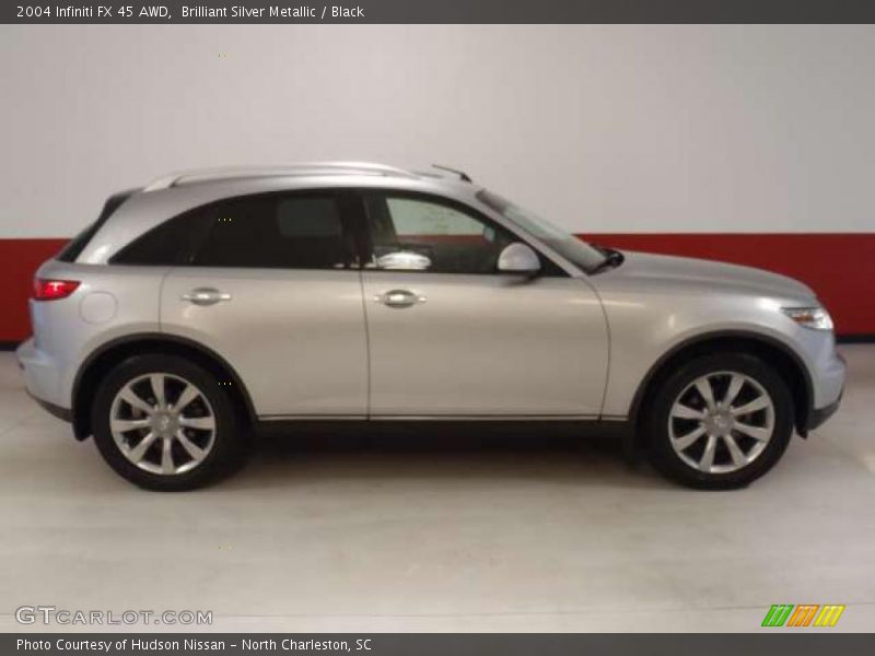Brilliant Silver Metallic / Black 2004 Infiniti FX 45 AWD