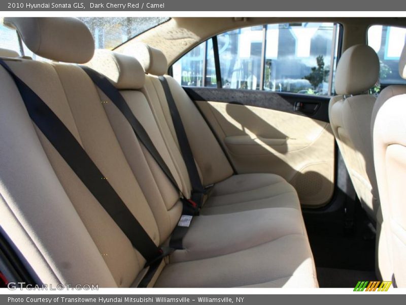 Dark Cherry Red / Camel 2010 Hyundai Sonata GLS